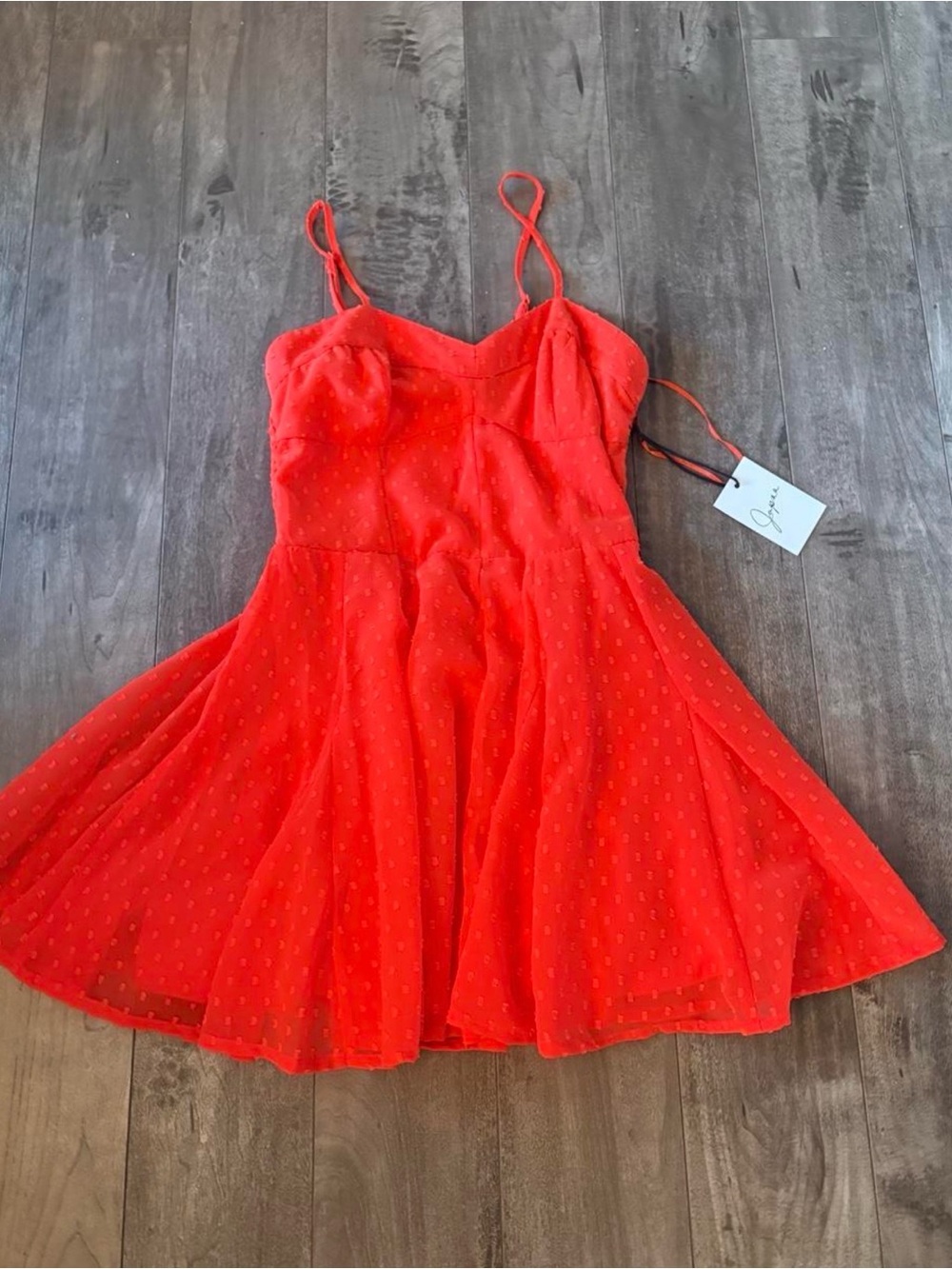 Red Spaghetti Strap Fit & Flare Dress